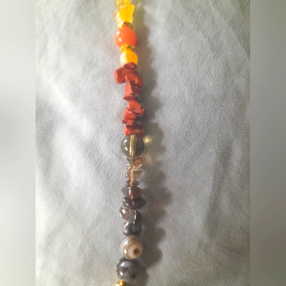 Genuine Stone and Brass Chakra Sun Catcher - Picture 5 of 7